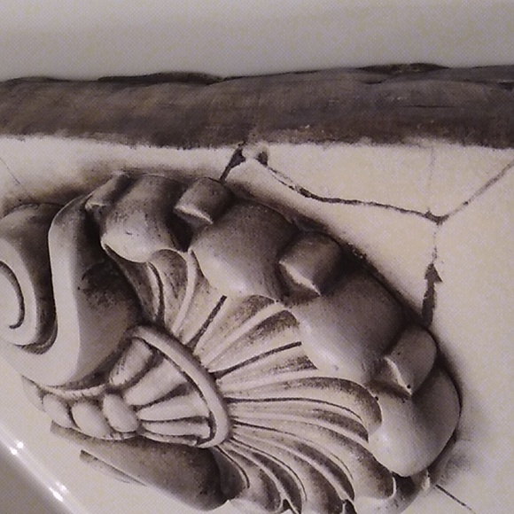 ZEUS *Signed bisque, Atlantis Tile, like Sid Dickens. *Rare & Retired wall art - Picture 5 of 12